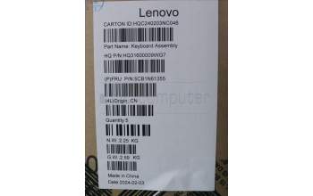 Lenovo 5CB1N61355 C-Cover with keyboard, English, Cosmic Blue, w/Storm Grey Keycaps, US