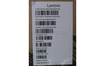 Lenovo 5CB1N61356 COVER Upper Case ASM_USA ENGH83DRCBSTOGY