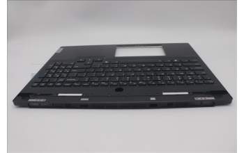 Lenovo 5CB1N61424 C-Cover with keyboard, English, Eclipse Black, White Backlight, US