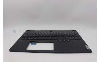 Lenovo 5CB1N61426 C-Cover with keyboard, US English Euro, Eclipse Black, White Backlight, US
