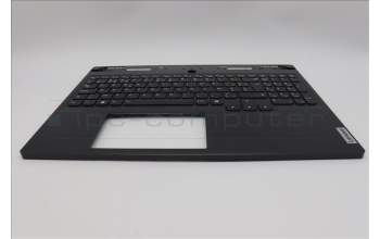 Lenovo 5CB1N61446 C-Cover with keyboard, Belgian, Eclipse Black, White Backlight, UK