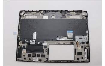 Lenovo 5CB1N61450 C-Cover with keyboard, Bulgarian, Eclipse Black, White Backlight, UK