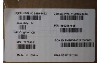 Lenovo 5CB1N61462 C-Cover with keyboard, Arabic, Eclipse Black, RGB Backlight, US