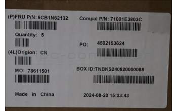 Lenovo 5CB1N62132 C-Cover with keyboard, UK English, White, RGB Backlight, UK