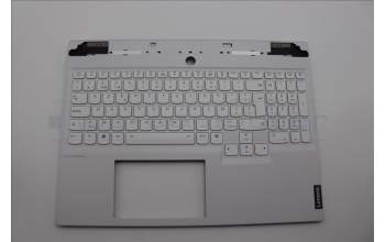 Lenovo 5CB1N62157 C-Cover with keyboard, Belgian, White, RGB Backlight, UK