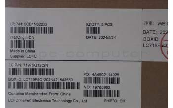 Lenovo 5CB1N62263 C-Cover with keyboard, Hungarian, Tidal Teal, w/puresight pro logo, UK