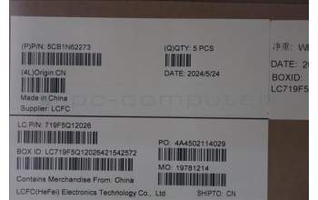 Lenovo 5CB1N62273 C-Cover with keyboard, Spanish, Tidal Teal, w/puresight pro logo, UK