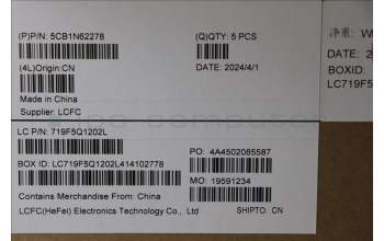 Lenovo 5CB1N62278 COVER Upper Case ASM_UKE L 83DNTT PS