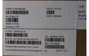 Lenovo 5CB1N62389 C-Cover with keyboard, Russian, Fingerprint, Forcepad, US