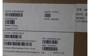 Lenovo 5CB1N62391 C-Cover with keyboard, Spanish, Fingerprint, Forcepad, UK