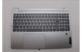 Lenovo 5CB1N65005 C-Cover with keyboard, US English Euro, Cloud Grey, Backlight, Fingerprint, US