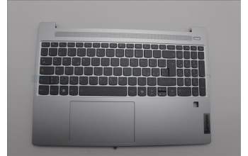 Lenovo 5CB1N65014 C-Cover with keyboard, Italian, Cloud Grey, Backlight, Fingerprint, UK