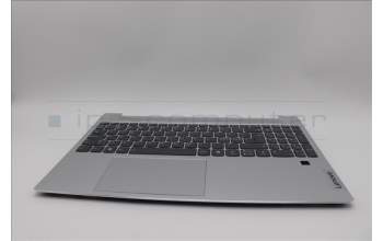 Lenovo 5CB1N78871 C-Cover with keyboard, Nordic, Cloud Grey, Backlight, Fingerprint, UK