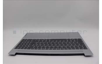 Lenovo 5CB1N78896 C-Cover with keyboard, Italian, Cloud Grey, Backlight, Non-Fingerprint, UK