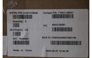 Lenovo 5CB1N78948 COVER UpperCase_EURO ENG C 83G1 CGNFPNBL