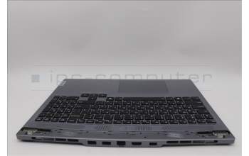 Lenovo 5CB1N84651 C-Cover with keyboard, Russian, Luna Grey, Backlight, US