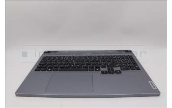 Lenovo 5CB1N84655 C-Cover with keyboard, UK English, Luna Grey, Backlight, UK