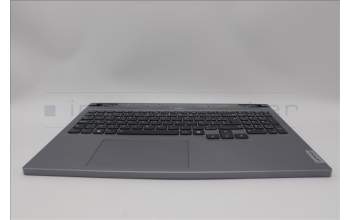 Lenovo 5CB1N84667 C-Cover with keyboard, Belgian, Luna Grey, Backlight, UK
