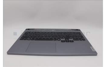 Lenovo 5CB1N84683 C-Cover with keyboard, Arabic, Luna Grey, RGB Backlight, US