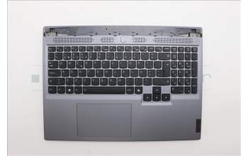 Lenovo 5CB1N84690 C-Cover with keyboard, Portuguese, Luna Grey, RGB Backlight, UK