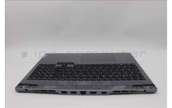 Lenovo 5CB1N84690 C-Cover with keyboard, Portuguese, Luna Grey, RGB Backlight, UK