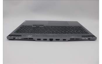 Lenovo 5CB1N84693 C-Cover with keyboard, Nordic, Luna Grey, RGB Backlight, UK