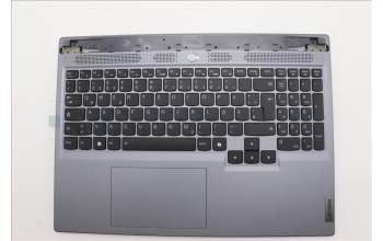 Lenovo 5CB1N84695 C-Cover with keyboard, German, Luna Grey, RGB Backlight, UK
