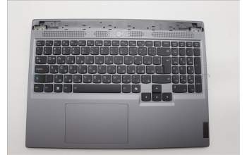 Lenovo 5CB1N84702 C-Cover with keyboard, Bulgarian, Luna Grey, RGB Backlight, UK