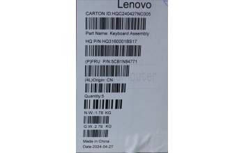 Lenovo 5CB1N84771 COVER Upper Case ASM GER H 83E3 TT