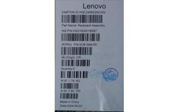 Lenovo 5CB1N84781 C-Cover with keyboard, Italian, Tidal Teal, UK