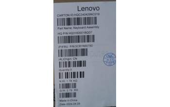 Lenovo 5CB1N90750 C-Cover with keyboard, UK English, Tidal Teal, UK