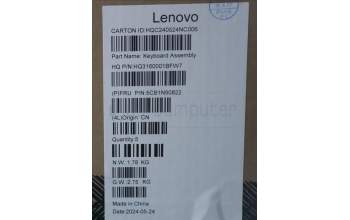 Lenovo 5CB1N90822 C-Cover with keyboard, Bulgarian, Arctic Grey, UK