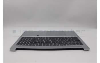 Lenovo 5CB1N90977 C-Cover with keyboard, UK English, Cloud Grey, Backlight, Fingerprint, UK