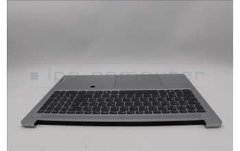 Lenovo 5CB1N90981 C-Cover with keyboard, Portuguese, Cloud Grey, Backlight, Fingerprint, UK