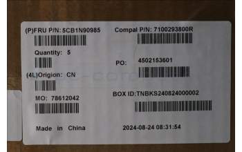 Lenovo 5CB1N90985 C-Cover with keyboard, French, Cloud Grey, Backlight, Fingerprint, US