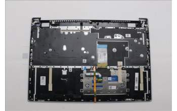 Lenovo 5CB1N90993 C-Cover with keyboard, Bulgarian, Cloud Grey, Backlight, Fingerprint, UK