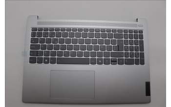 Lenovo 5CB1N91029 C-Cover with keyboard, Belgian, Cloud Grey, Backlight, Non-Fingerprint, UK