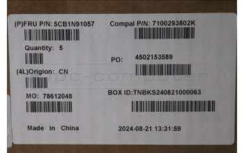 Lenovo 5CB1N91057 C-Cover with keyboard, German, Abyss Blue, Backlight, Fingerprint, UK