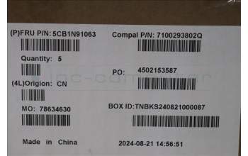 Lenovo 5CB1N91063 C-Cover with keyboard, Switzerland, Abyss Blue, Backlight, Fingerprint, UK