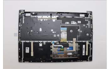 Lenovo 5CB1N92828 C-Cover with keyboard, French, Cloud Grey, Non-Backlight, Fingerprint, US