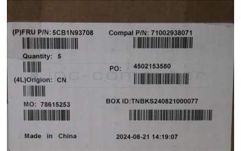 Lenovo 5CB1N93708 C-Cover with keyboard, Belgian, Abyss Blue, Non-Backlight, Fingerprint, UK