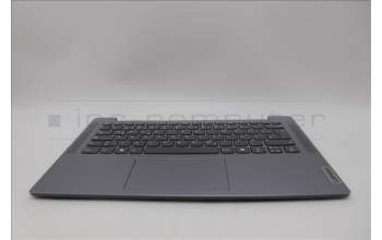 Lenovo 5CB1N94707 C-Cover with keyboard, German, Arctic Grey, Non-Backlight, Non-Fingerprint, UK