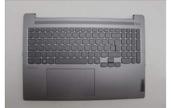Lenovo 5CB1N94912 C-Cover with keyboard, Belgian, Arctic Grey, UK