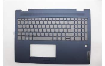 Lenovo 5CB1N95100 C-Cover with keyboard, Portuguese, Cosmic Blue, Fingerprint, UK