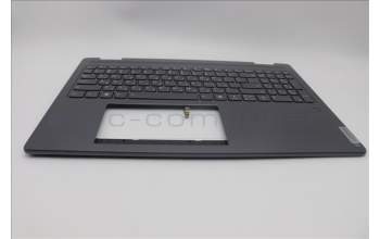 Lenovo 5CB1N95136 C-Cover with keyboard, Hebrew, Storm Grey, Fingerprint, US