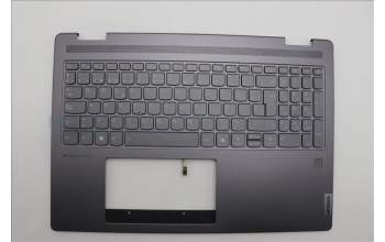 Lenovo 5CB1N95144 C-Cover with keyboard, Spanish, Storm Grey, FingerPrint, UK