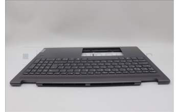Lenovo 5CB1N95155 C-Cover with keyboard, Belgian, Storm Grey, FingerPrint, UK