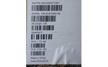 Lenovo 5CB1N95158 COVER UpperCaseASM USA ENG H83DL FP SG
