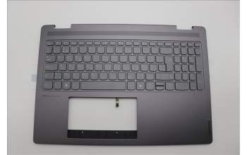 Lenovo 5CB1N95186 C-Cover with keyboard, Belgian, Storm Grey, Non-FingerPrint, UK