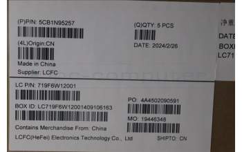 Lenovo 5CB1N95257 D-Cover, 83E6, Arctic Grey